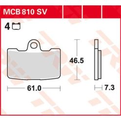 Trw Placute Frana Mcb810Sv Mcb810Sv