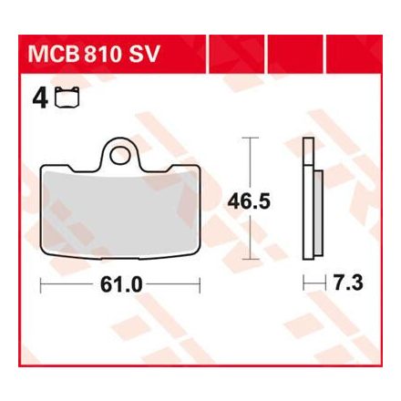 Trw Placute Frana Mcb810Sv Mcb810Sv