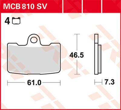 Trw Placute Frana Mcb810Sv Mcb810Sv