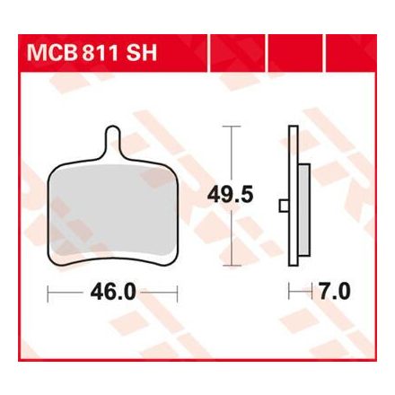 Trw Placute Frana Mcb811Sh Mcb811Sh