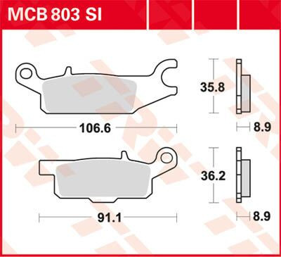 Placute-Frana-Sinter-Si-Trw-Mcb803Si-Spate