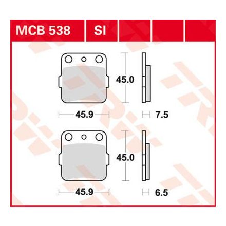 Trw Placute Frana Mcb538Si Mcb538Si