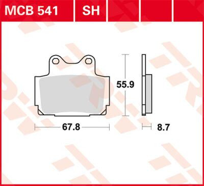 Placute-Frana-Sinter-Spate-Trw-Mcb541Sh-Spate