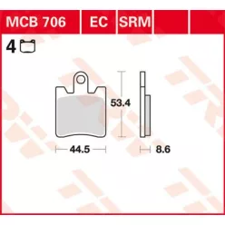 Placute-Frana-Sinter-Fata-Trw-Mcb706Sv-Fata