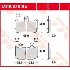 Placute-Frana-Sinter-Fata-Trw-Mcb828Sv-Fata