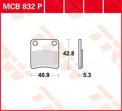 Placute-Frana-Standard-Trw-Mcb832Pparking-Brake