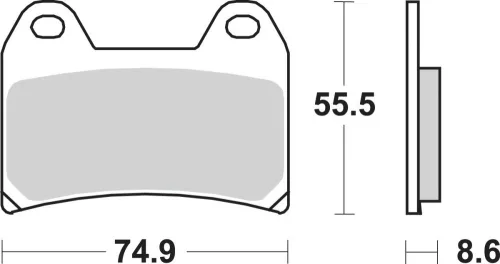 Plăcuțe frână sinterizate SBS 706HF