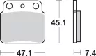 Plăcuțe frână sinterizate SBS 649SI