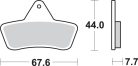 Sbs Placute Frana Sint Atv 758Ats