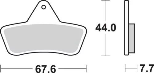 Plăcuțe frână sinterizate SBS 758ATS