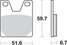 Sbs Placute Frana Sint Rear 733Ls