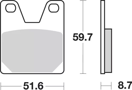 Plăcuțe frână sinterizate SBS 733LS