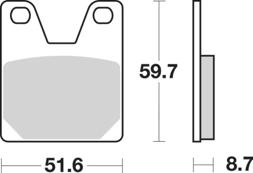 Plăcuțe frână sinterizate SBS 733LS