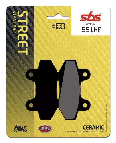 Plăcuțe frână ceramice SBS 551HF