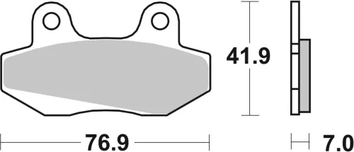 Plăcuțe frână ceramice SBS 551HF