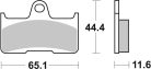 Sbs Placute Frana Sint/Car Off 799Si