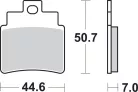 Plăcuțe frână sinterizate SBS 775SI