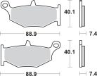 Sbs Placute Frana Sint Rear 833Ls