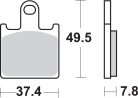 Placute frana SBS Sinter Fata 838HS