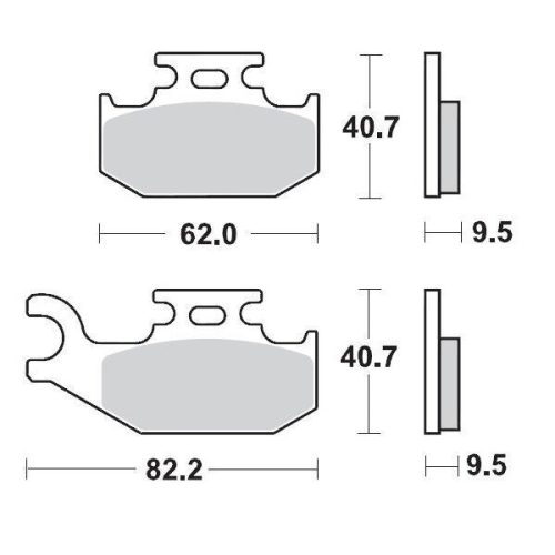 Moto-Master Placute Frana Racing 095011