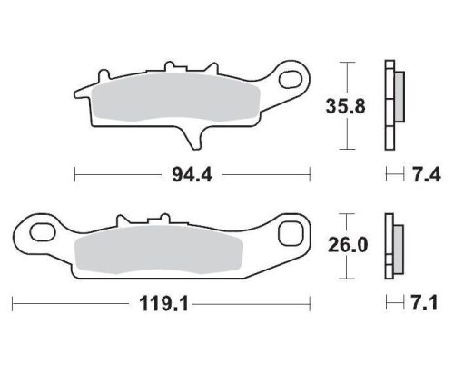 Moto-Master Placute Frana Racing 095311