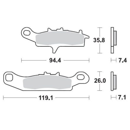 Moto-Master Placute Frana Racing 095411