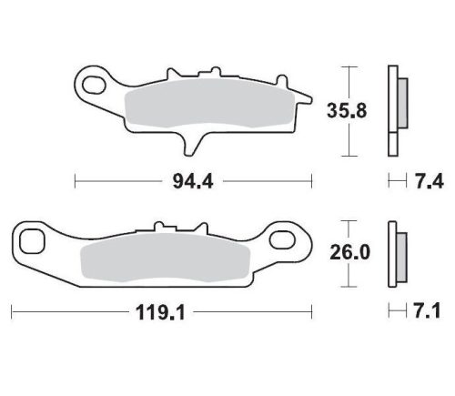 Moto-Master Placute Frana Racing 095411