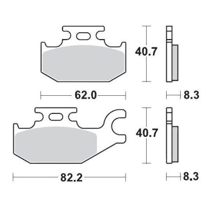 Moto-Master Placute Frana Racing 095711