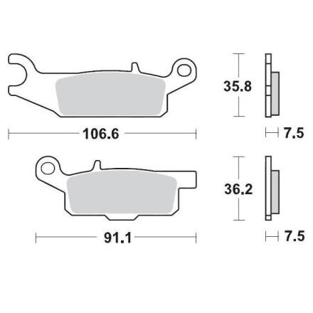 Moto-Master Placute Frana Racing 095911