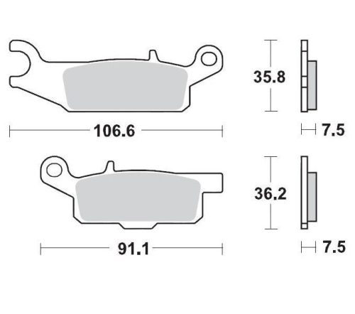 Moto-Master Placute Frana Racing 095911