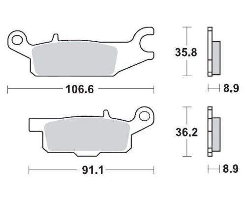 Moto-Master Placute Frana Racing 096211