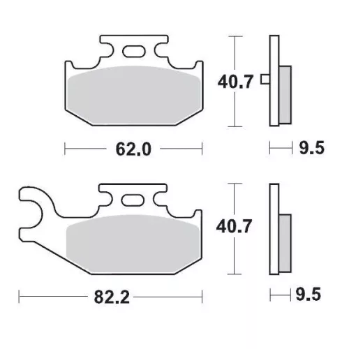 Plăcuțe frână sinterizate MOTO-MASTER 96411