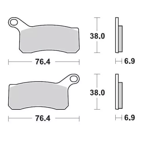 Plăcuțe frână sinterizate MOTO-MASTER 96511