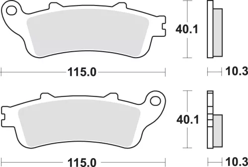 Plăcuțe frână sinterizate SBS 880LS