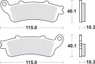 Plăcuțe frână sinterizate SBS 880LS