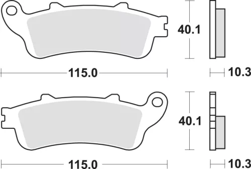 Plăcuțe frână sinterizate SBS 880LS