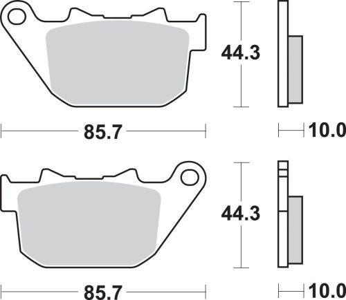 Plăcuțe frână sinterizate SBS 808H.LS