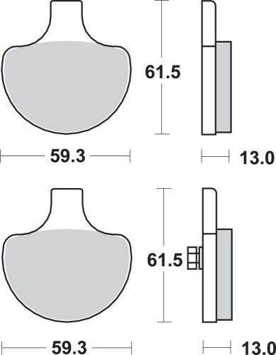 Plăcuțe frână sinterizate SBS 579H.HS