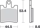Plăcuțe frână sinterizate SBS 740HS