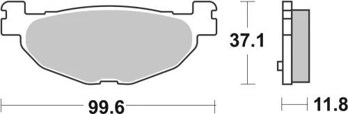 Plăcuțe frână sinterizate SBS 185MS
