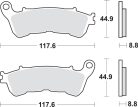 Sbs Placute Frana Car/Cer Scoot 192Ct