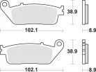 Plăcuțe frână sinterizate SBS 184MS