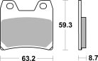 Sbs Placute Frana Sint Rear 770Ls