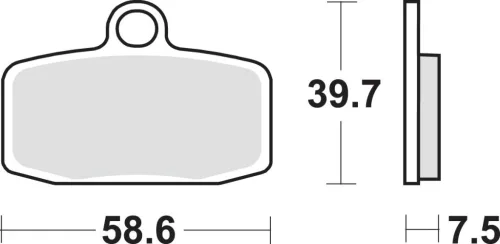 Plăcuțe frână sinterizate SBS 885RSI