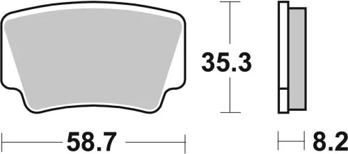 Plăcuțe frână sinterizate SBS 867SI