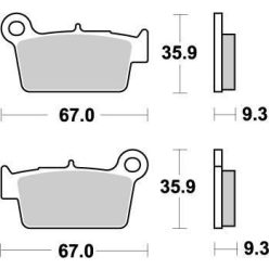 Moto-Master Placute Frana Nitro 094521