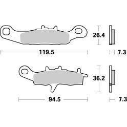 Moto-Master Placute Frana Nitro 093921