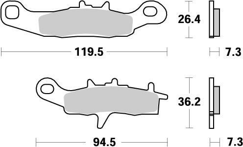 Moto-Master Placute Frana Nitro 093921