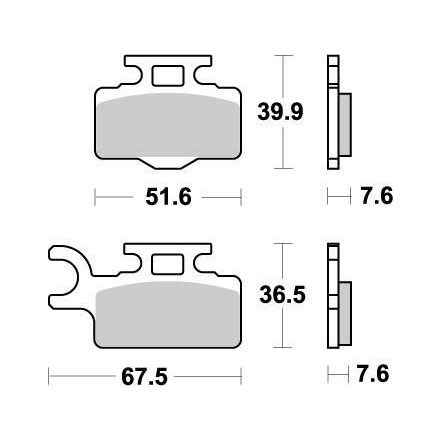 Moto-Master Placute Frana Nitro 094121