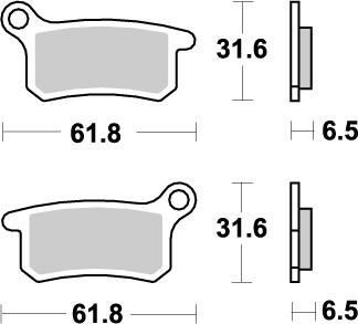 Moto-Master Placute Frana Nitro 094621